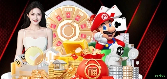 Imagem promocional da 587bet mostrando a plataforma e suas vantagens